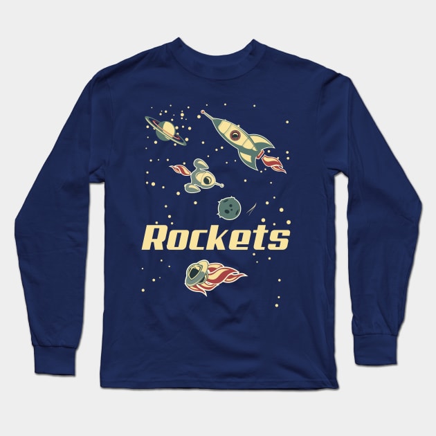 Rockets Long Sleeve T-Shirt by KerzoArt